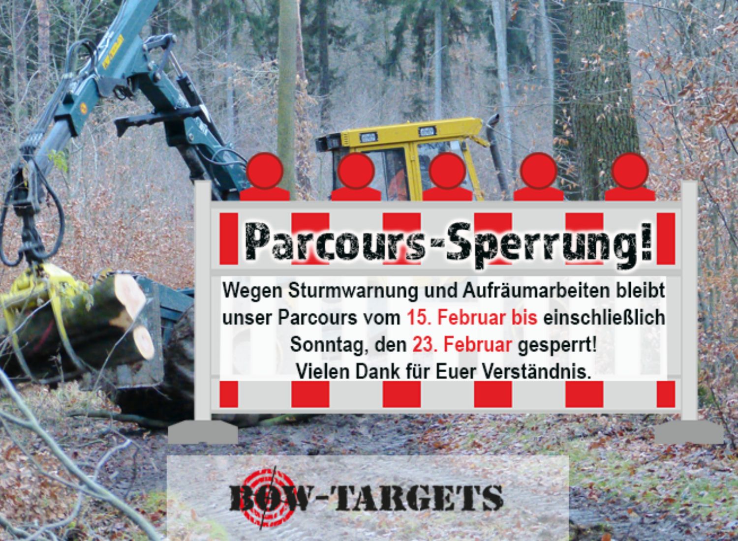 Parcours vom 15.2 bis 23.2 gesperrt