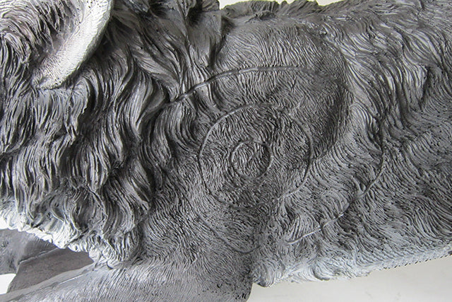 Franzbogen Schwarzer Wolf kniend