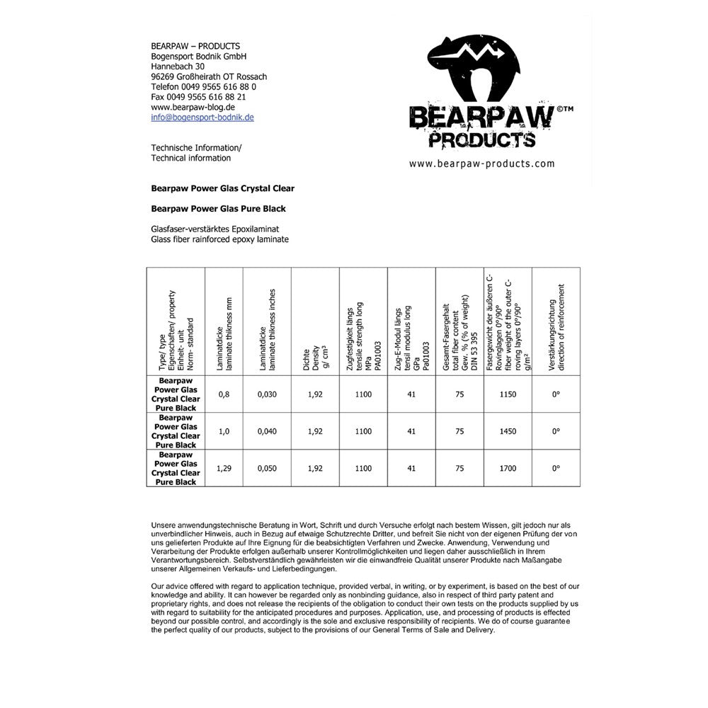 Bearpaw Powerglas Pure Black Streifen