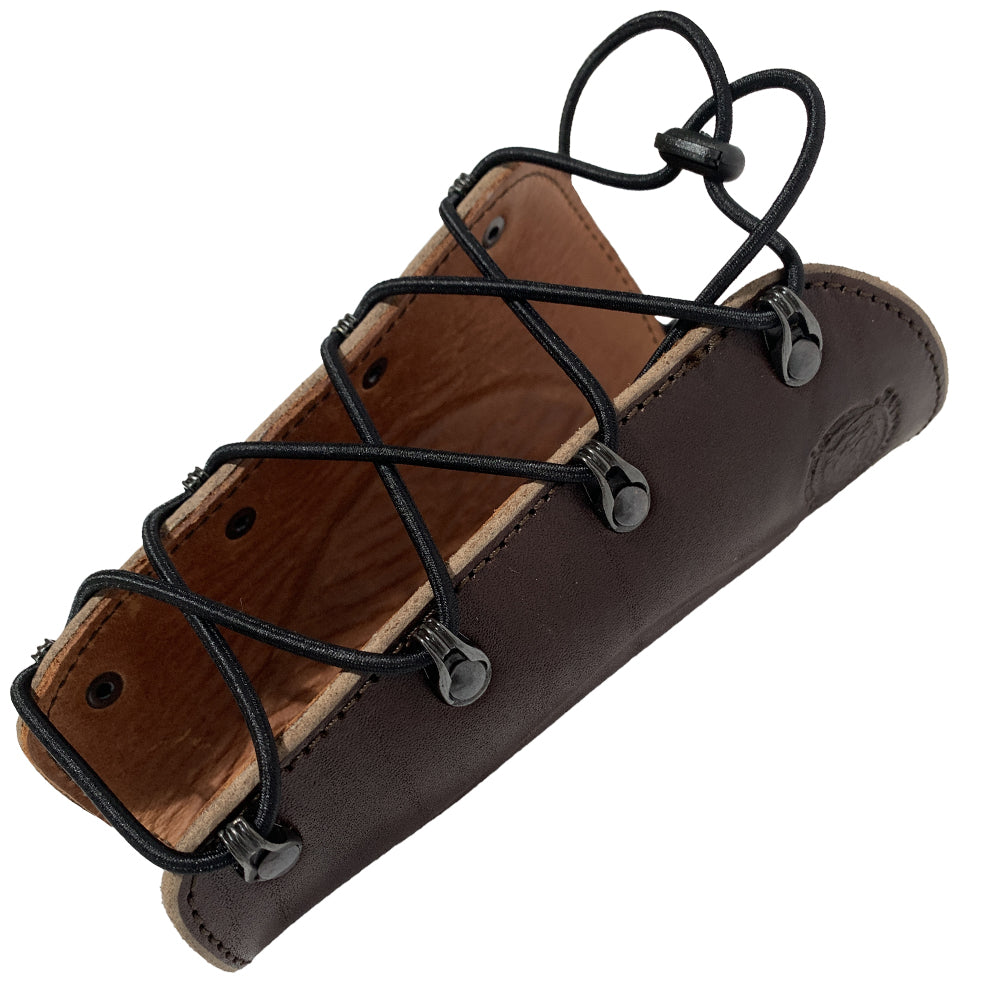 Bow-Targets Armschutz Dunkelbraun