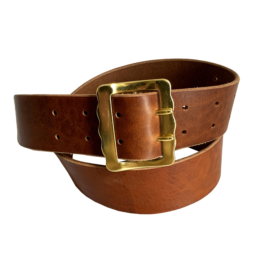 Bow-Targets Gürtel Cognac