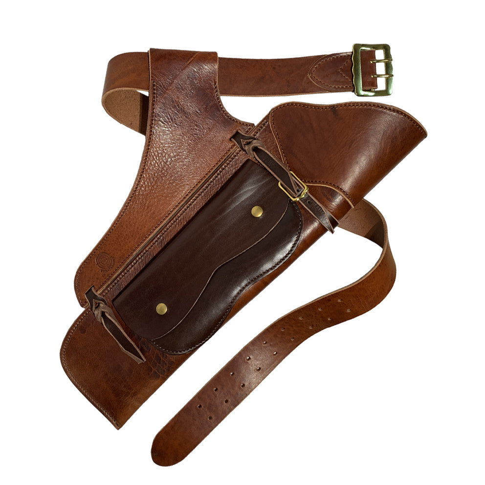 Bow-Targets Gürtel Cognac