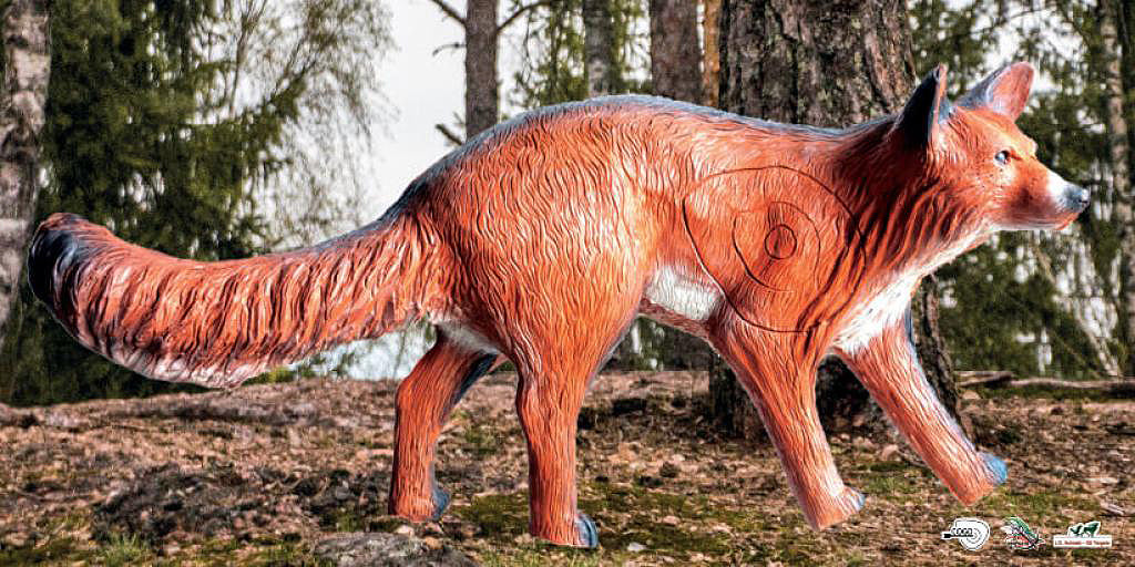 Scheibenauflage Leitold, 2D-Rotfuchs laufend