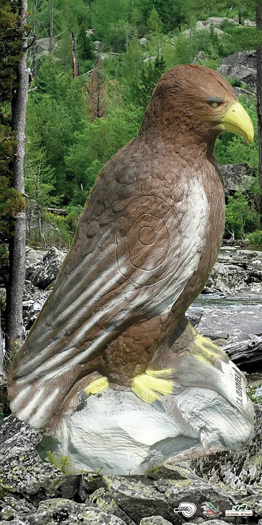 Scheibenauflage Leitold, 2D-Steinadler sitzend