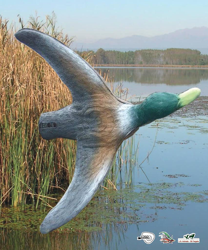 Scheibenauflage Leitold, 2D-Ente streichend