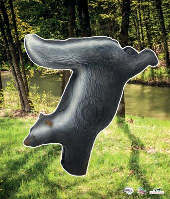 Scheibenauflage Leitold, 2D-Stinktier auf Vorderbeinen