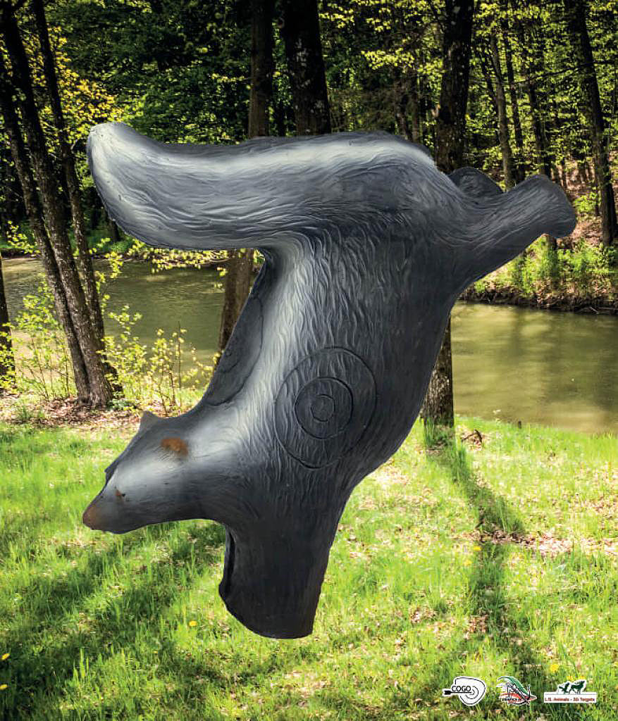 Scheibenauflage Leitold, 2D-Stinktier auf Vorderbeinen