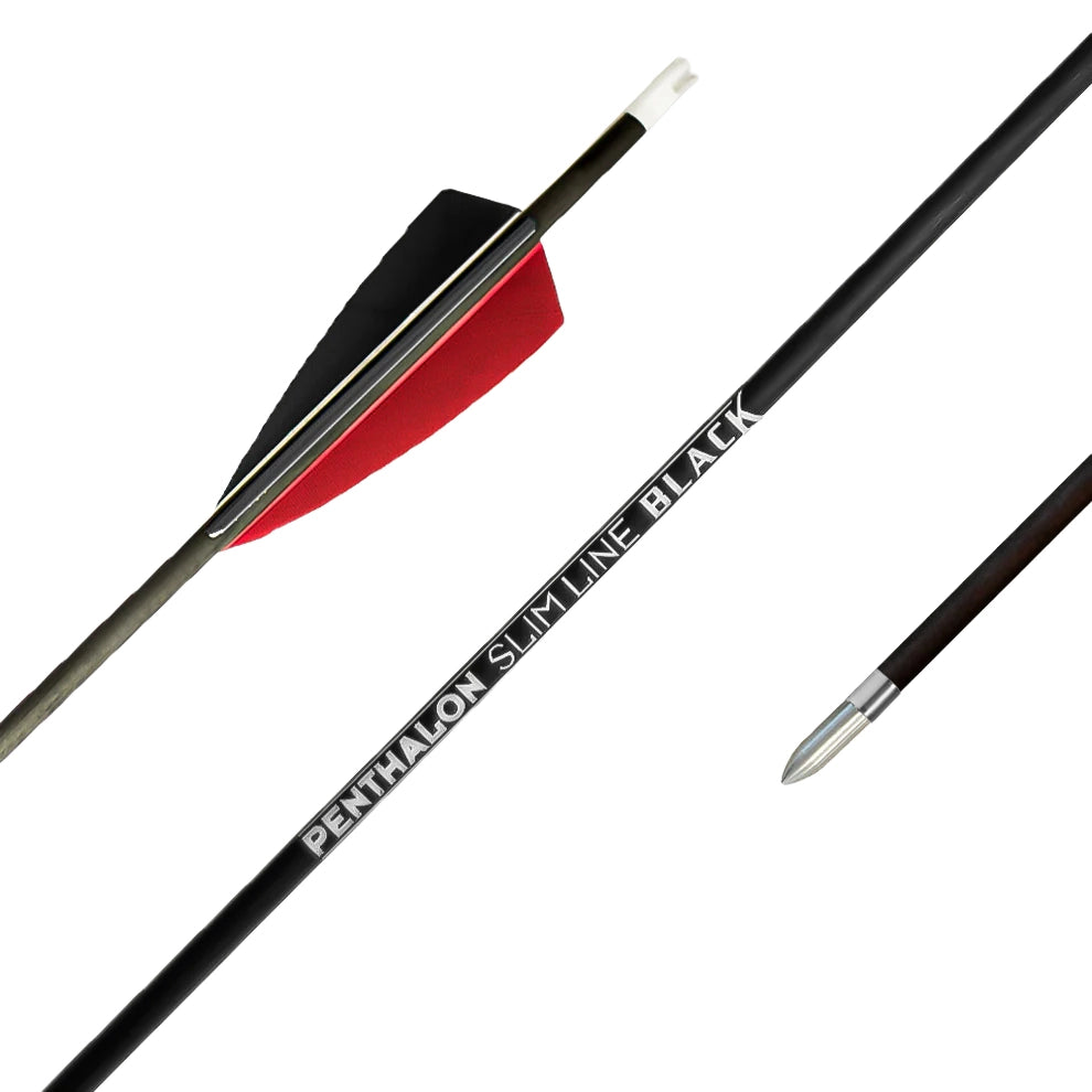 Fertigpfeil Penthalon SL Black Federn