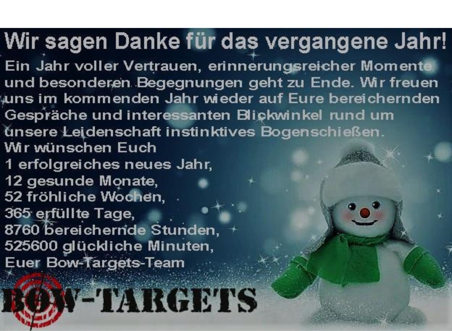 Vielen Dank 2020, wir sehen uns 2021