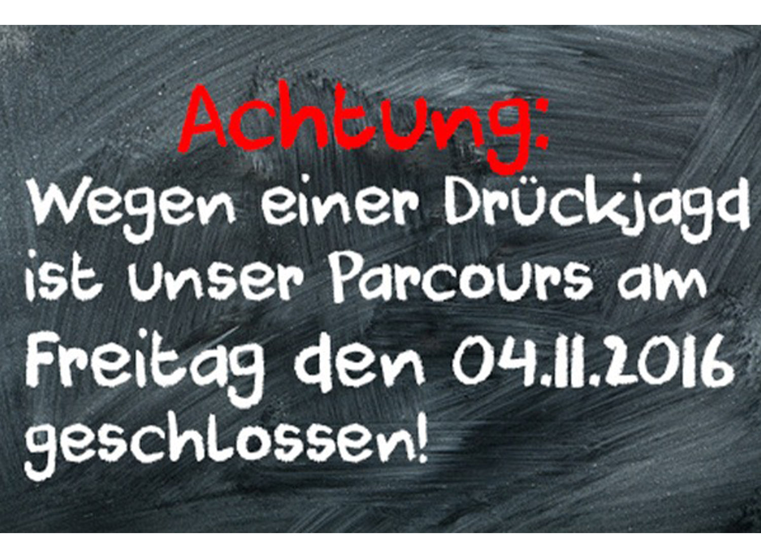 Parcours am 04.11.2016