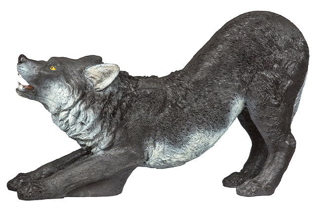 Franzbogen Schwarzer Wolf kniend