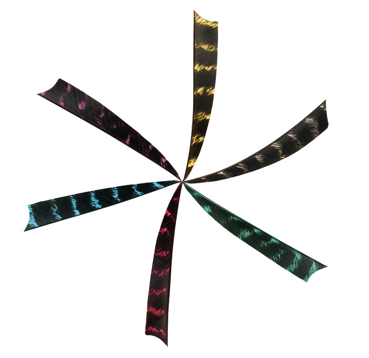 3" Shield naturgestreift