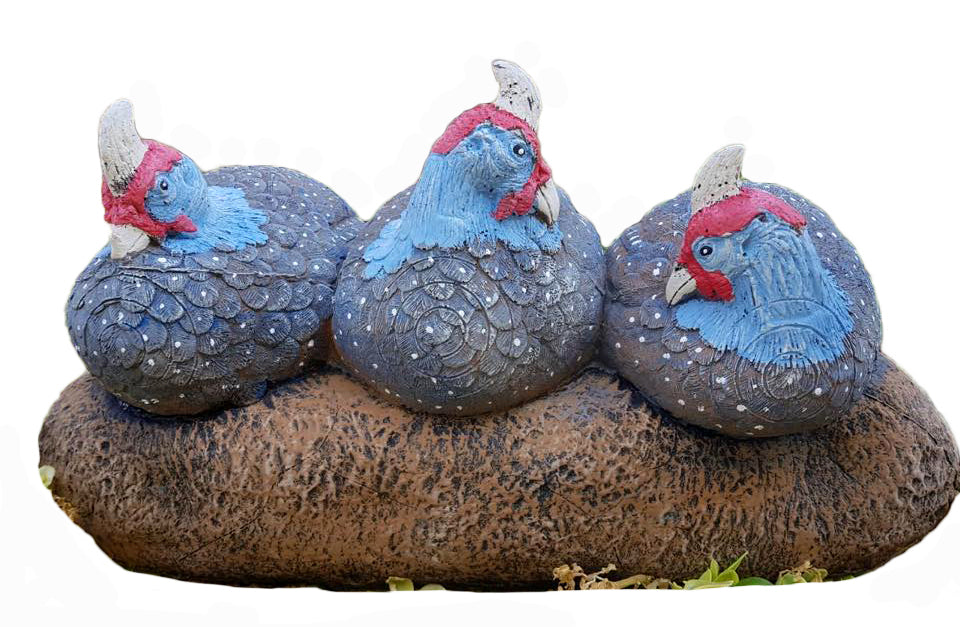 Wildcrete Perlhuhn Trio