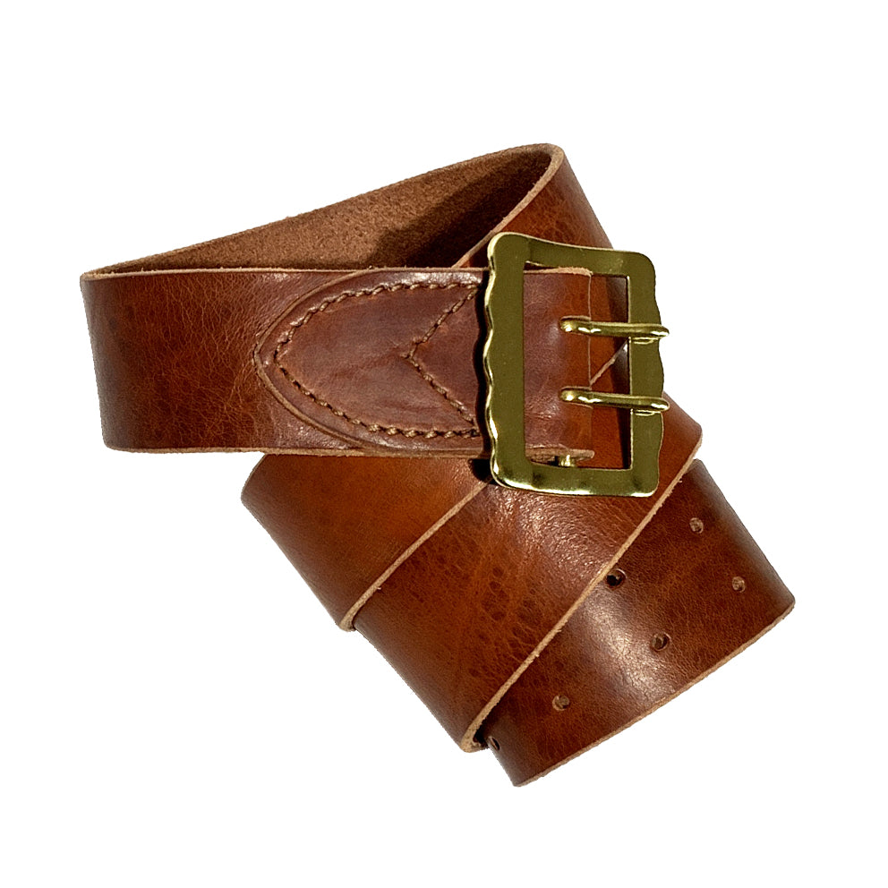 Bow-Targets Gürtel Cognac