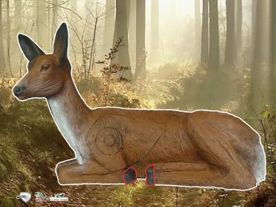 Scheibenauflage Leitold, 2D-Rehgeiß liegend