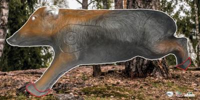 Scheibenauflage Leitold, 2D-Keiler springend