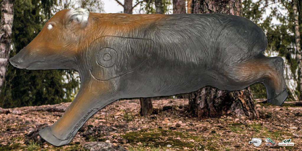 Scheibenauflage Leitold, 2D-Keiler springend