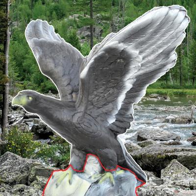 Scheibenauflage Leitold, 2D-Steinadler