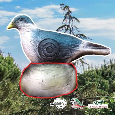 Scheibenauflage Leitold, 2D-Taube