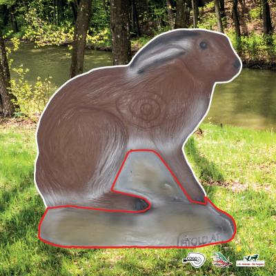 Scheibenauflage Leitold, 2D-Feldhase