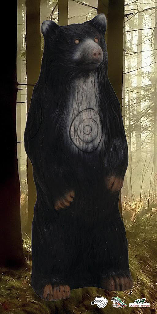 Scheibenauflage Leitold, 2D-Schwarzbär klein