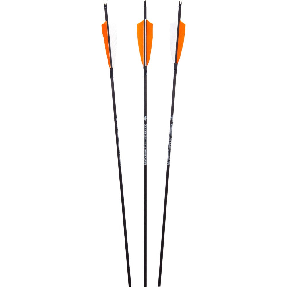 Fertigpfeil Penthalon SL Black Federn