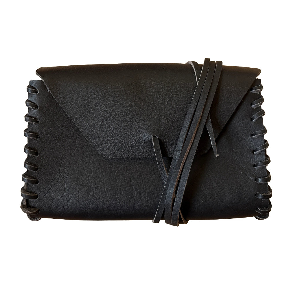 Gürteltasche geschnürt